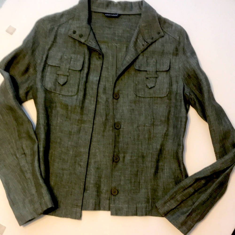 Richard Malcolm size 2 over shirt linen
